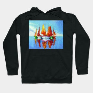 Schooners on the roadstead Hoodie